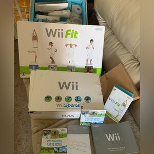 Wii Console with Wii Fit and Wii Sports